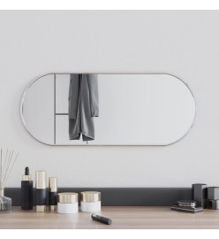 Miroir mural Argenté 60x25 cm Ovale