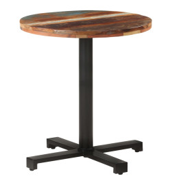 Table de bistro Ronde Ø70x75 cm Bois de récupération massif