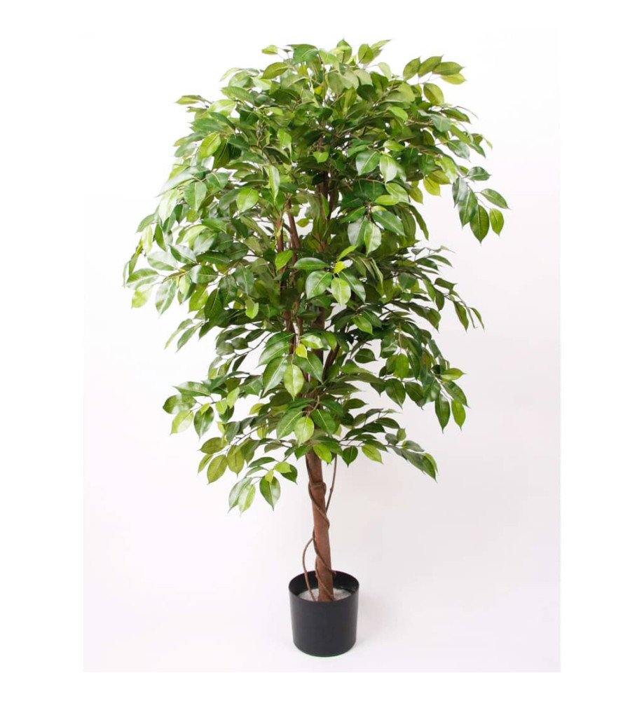 Emerald Ficus artificiel Deluxe 140 cm en pot