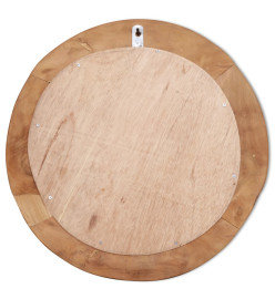 Miroir décoratif Teck 60 cm Rond