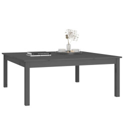 Table basse Gris 100x100x40 cm Bois massif de pin