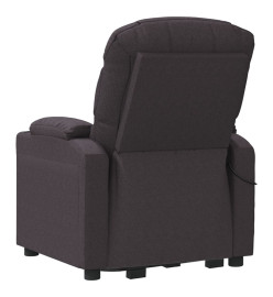 Fauteuil de massage Marron foncé Tissu