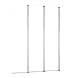 Enclos de bain 2 pcs 104x130 cm Verre trempé Transparent