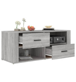 Meuble TV Sonoma gris 100x35x40 cm Bois d'ingénierie