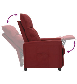 Fauteuil inclinable Rouge bordeaux Tissu