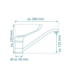 SCHÜTTE Mitigeur d'évier VITAL chrome