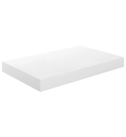 Étagère murale flottante 2 pcs Blanc brillant 40x23x3,8 cm MDF