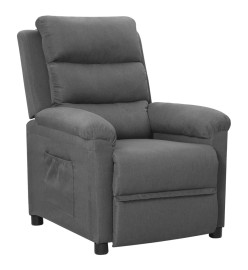 Fauteuil inclinable Gris clair Tissu