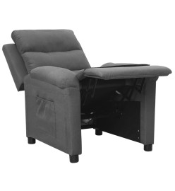 Fauteuil inclinable Gris clair Tissu