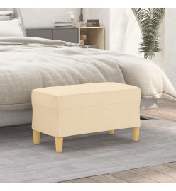 Banc Crème 70x35x41 cm Tissu