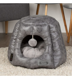 Scruffs & Tramps Lit pour chats Knightsbridge 48x38 cm Gris