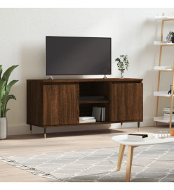 Meuble TV chêne marron 104x35x50 cm bois d'ingénierie