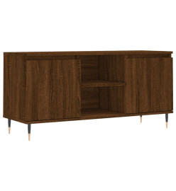 Meuble TV chêne marron 104x35x50 cm bois d'ingénierie