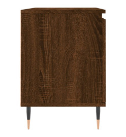 Meuble TV chêne marron 104x35x50 cm bois d'ingénierie