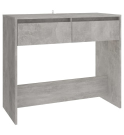 Table console Gris béton 89x41x76,5 cm Acier