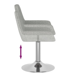 Tabouret de bar Gris clair Tissu