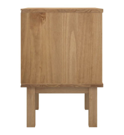 Table de chevet OTTA Marron et blanc 46x39,5x57 cm Bois de pin