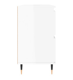 Armoire de salle de bain blanc brillant 80x33x60 cm