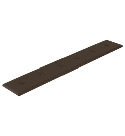 Panneaux muraux 12 pcs Marron 90x15 cm Similicuir 1,62 m²