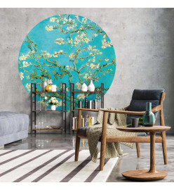 WallArt Papier peint cercle Almond Blossom 142,5 cm