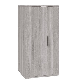 Ensemble de meubles TV 2 pcs Sonoma gris Bois d'ingénierie