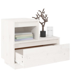 Tables de chevet 2 pcs Blanc 60x34x51 cm Bois de pin solide