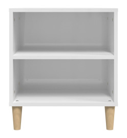 Meuble TV Blanc brillant 102x44,5x50 cm Bois d'ingénierie