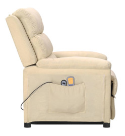 Fauteuil de massage Crème Tissu