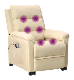 Fauteuil de massage Crème Tissu