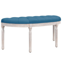 Banc Bleu 110,5x45x49 cm Velours