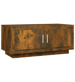 Table basse Chêne fumé 102x50x45 cm Bois d'ingénierie