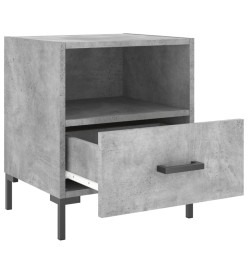 Tables de chevet 2pcs gris béton 40x35x47,5cm bois d’ingénierie