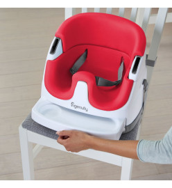 Ingenuity Siège d'appoint pour bébé 2 en 1 Baby Base Rouge coquelicot