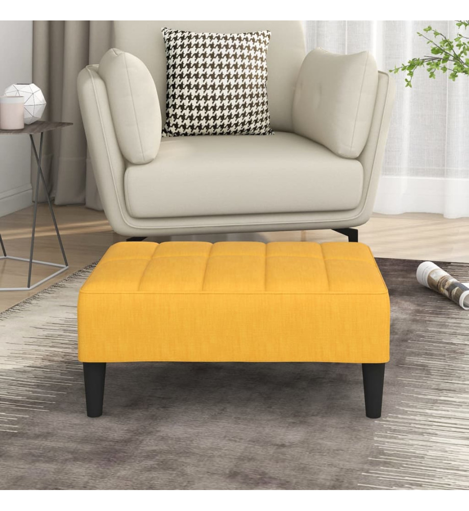 Repose-pied Jaune 78x56x32 cm Tissu