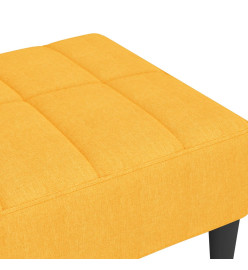 Repose-pied Jaune 78x56x32 cm Tissu