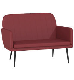 Banc Rouge bordeaux 107x80x81 cm Similicuir