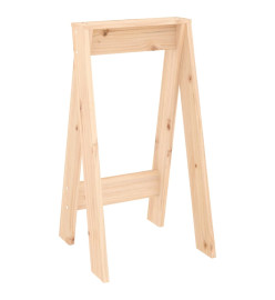 Tabourets lot de 2 40x40x75 cm bois massif de pin