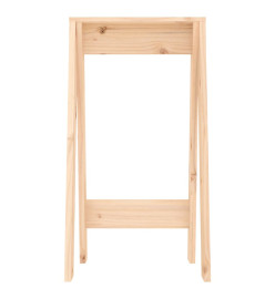 Tabourets lot de 2 40x40x75 cm bois massif de pin