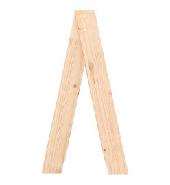 Tabourets lot de 2 40x40x75 cm bois massif de pin