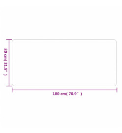 Tapis de couloir anthracite 80x180 cm