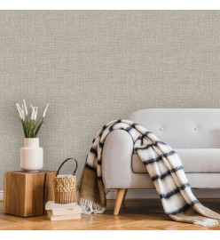 DUTCH WALLCOVERINGS Papier peint Motif de fil Gris