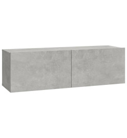 Ensemble de meubles TV 6 pcs Gris béton Bois d'ingénierie