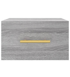 Table de chevet murale sonoma gris 35x35x20 cm