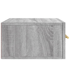 Table de chevet murale sonoma gris 35x35x20 cm