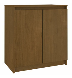 Armoire d'appoint Marron miel 60x36x65 cm Bois de pin massif