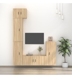 Ensemble de meubles TV 5 pcs Chêne sonoma Bois d'ingénierie