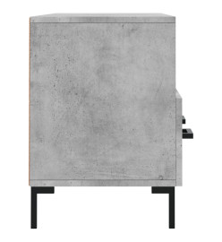 Meuble TV gris béton 102x36x50 cm bois d'ingénierie