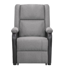 Fauteuil de massage inclinable Gris clair Tissu