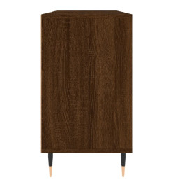 Armoire salle de bain chêne marron 80x33x60cm bois d'ingénierie