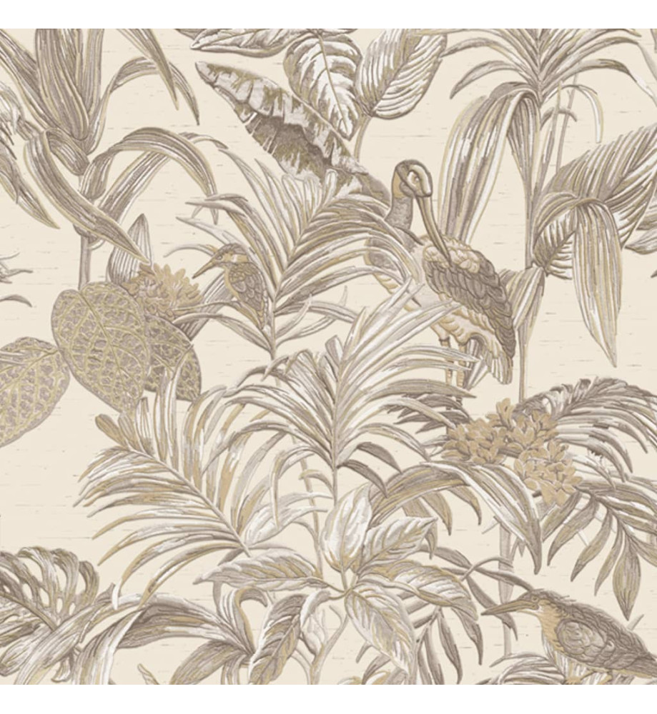 DUTCH WALLCOVERINGS Papier peint Bird-of-Paradise Crème